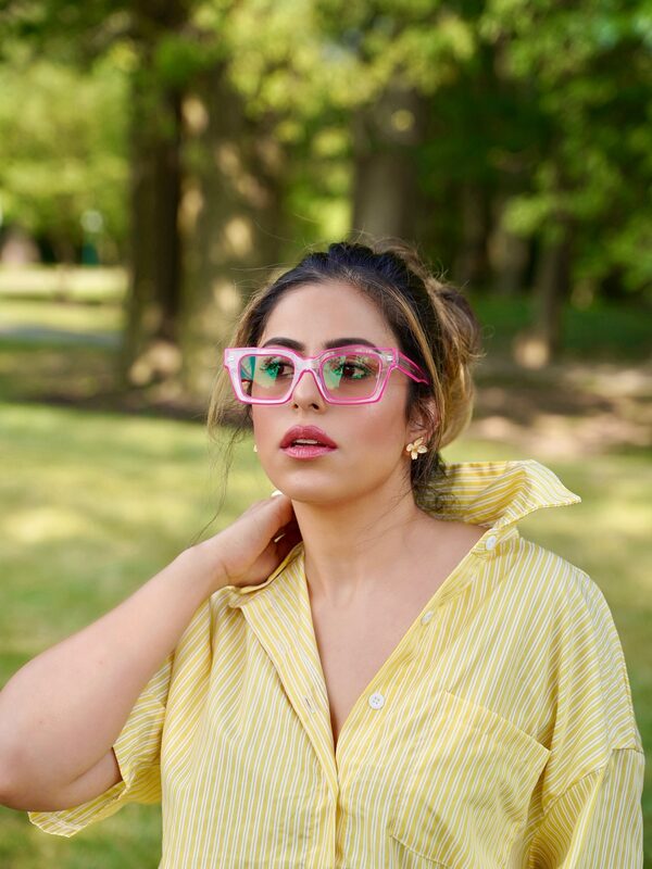 Roopsi Bansal styling a brand collaboration look