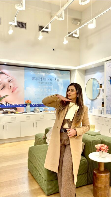 Roopsi Bansal getting a holiday glow-up at Ludream Spa NYC