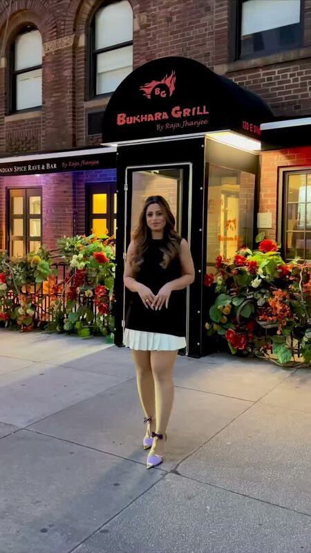 Roopsi Bansal dining at Bukhara Grill NYC