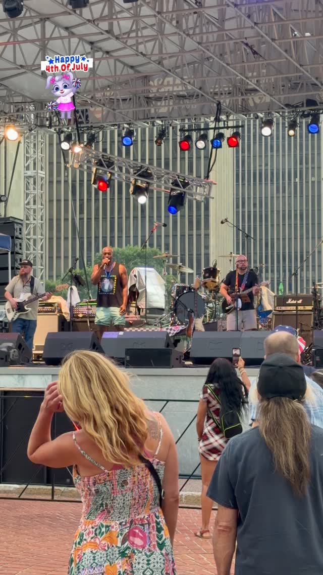 Live band performing at Empire State Plaza on July 4th in Albany
