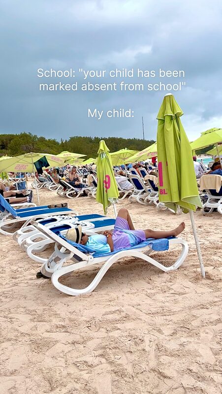 Roopsi Bansal enjoying beach days in Bermuda with her son Ahaan