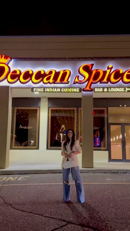 Roopsi Bansal dining at Deccan Spice