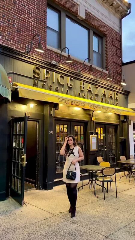 Roopsi Bansal dining at Spice Bazaar in New Jersey