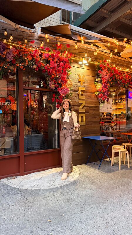 Roopsi Bansal getting her spice fix at Yezo NYC