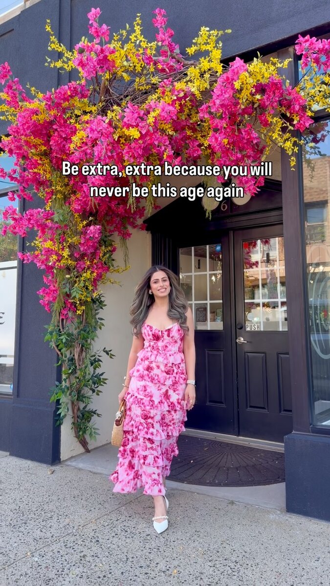 Roopsi Bansal wearing a dress from House of Excellence