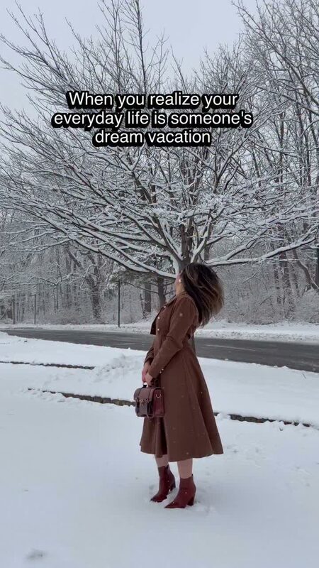Roopsi Bansal reflecting during a snowy moment
