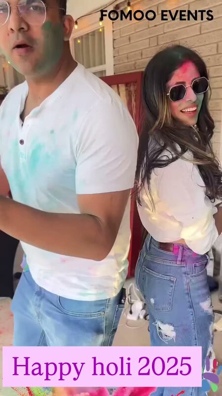 Roopsi Bansal celebrating Holi, the festival of colors