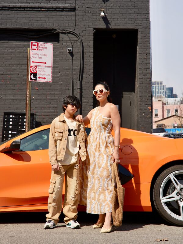 Roopsi Bansal and her son in a stylish mom-and-son moment