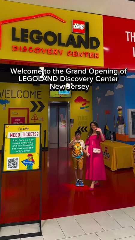 Roopsi Bansal and her son at LEGOLAND Discovery Center New Jersey