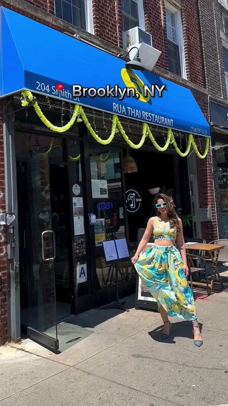 Roopsi Bansal and family at Ruan Thai restaurant in New York City