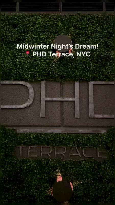 Roopsi Bansal at PHD Terrace's Midwinter Night's Dream pop-up in NYC