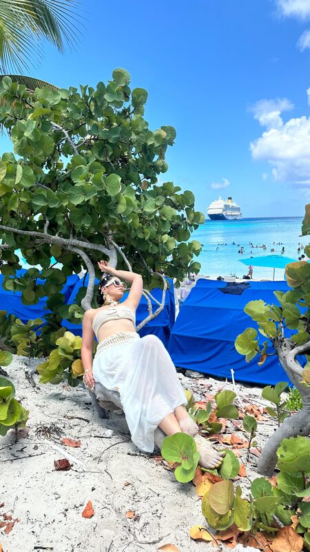 Roopsi Bansal on vacation with her husband