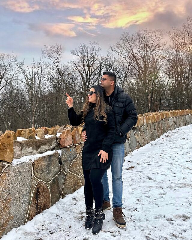 Roopsi Bansal on Valentine's Day with her husband
