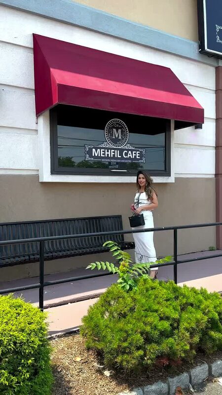 Roopsi Bansal at Mehfil Cafe's opening in Ramsey, New Jersey