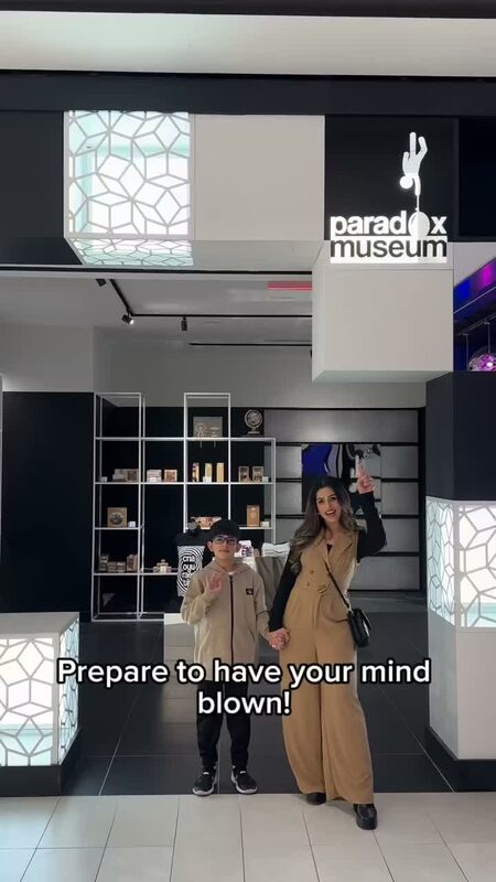 Roopsi Bansal exploring the Paradox Museum in New Jersey