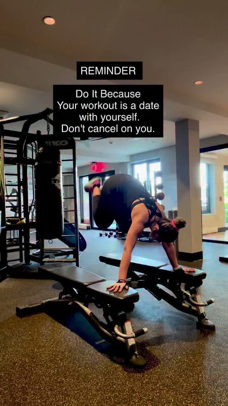 Roopsi Bansal during a leg day workout