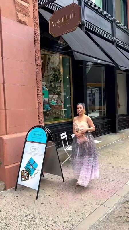 Roopsi Bansal at a tea experience in SoHo, New York City