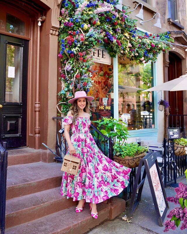 Roopsi Bansal in a summer dress from Chicwish and heels from Dream Pairs