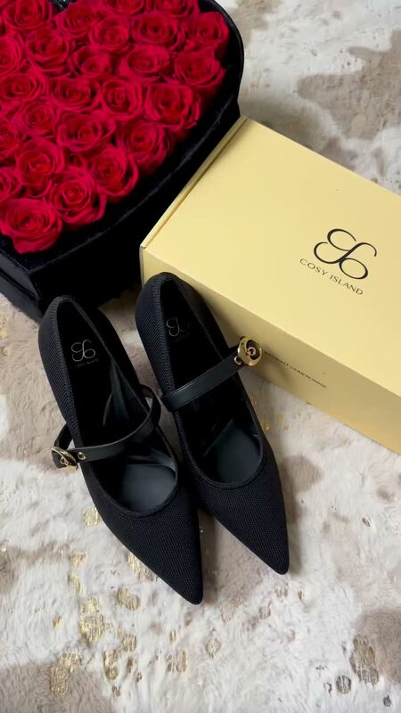 Roopsi Bansal wearing heels from Cosy Island